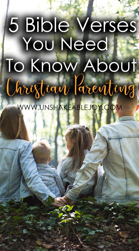 5 Bible Verses You Need To Know About Christian Parenting | Unshakeable Joy