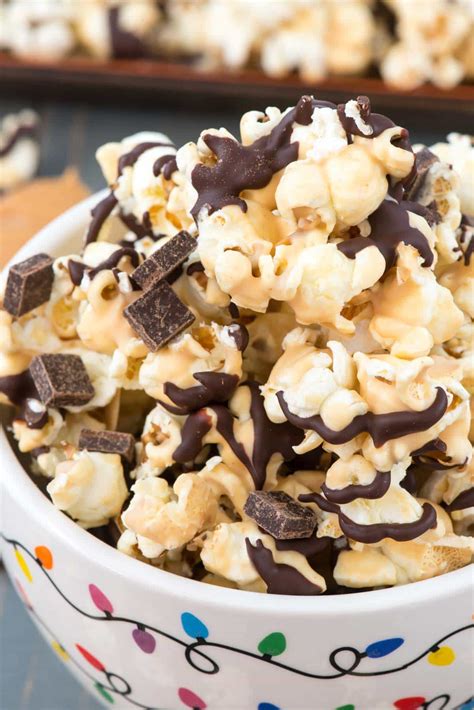 Chocolate Peanut Butter Popcorn - Crazy for Crust