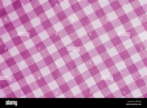 pink checkered tablecloth background texture Stock Photo - Alamy