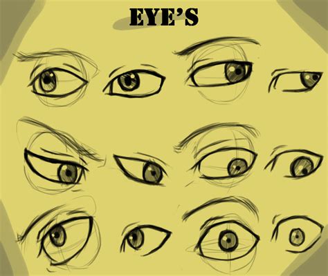 Eye's With And Without Guide by Kira09kj on DeviantArt
