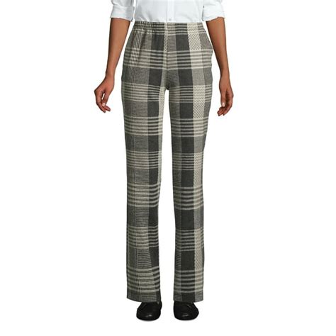 Lands' End Women's Petite Sport Knit High Rise Elastic Waist Pull On Pants - Walmart.com