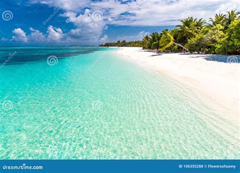 Maldives Beach Landscape for Background or Wallpaper. Design of Tourism for Summer Vacation ...