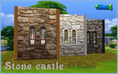 Ihelen Sims: Stone castle walls • Sims 4 Downloads | Sims 4, Sims 4 ...