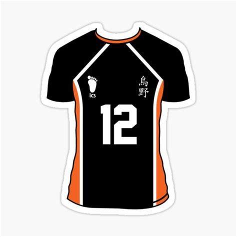 "Haikyuu !! Tadashi Yamaguchi Karasuno Jersey" Sticker by BraveSailors | Redbubble