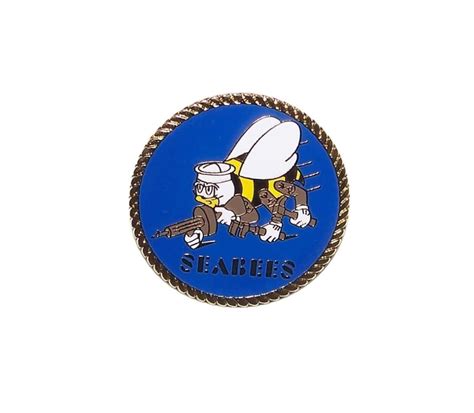 Large Fighting Bee Pin - Seabee Museum and Memorial Park