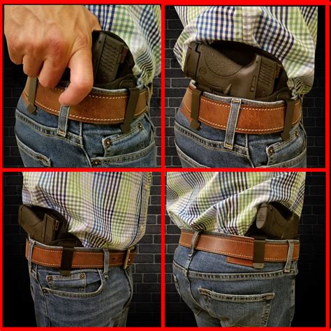 Tactical Pancake Gun Holster by Houston | ECO Leather Concealed Carry – Popular Holsters