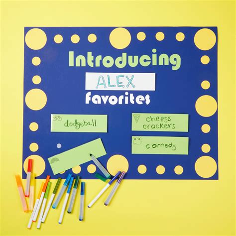 All About Me Introduction Poster Board Projects Michaels, 48% OFF
