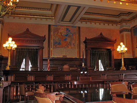 Supreme Court Chamber in the Pennsylvania State Capitol. Harrisburg ...