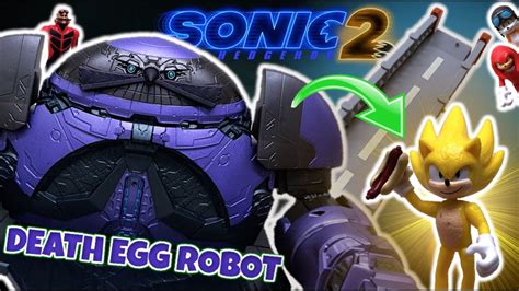 SONIC 2 - Set del ROBOT GIGANTE de EGGMAN vs SUPER SONIC | Batalla ...