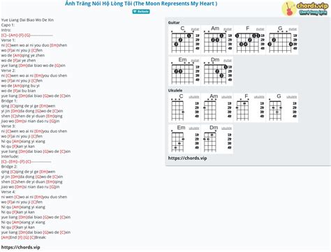 Chord: Ánh Trăng Nói Hộ Lòng Tôi (The Moon Represents My Heart ) - tab, song lyric, sheet ...