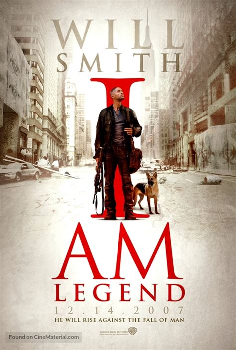 I Am Legend (2007) British movie poster