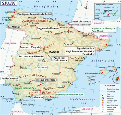 map of spain