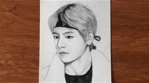 Bts V Easy Drawings For Beginners / Drawing bts v in photoshop step by step tutorial for those ...