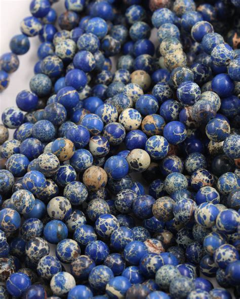 Imperial Jasper beads, 8mm. Sold per strand, approx. 53 beads ...