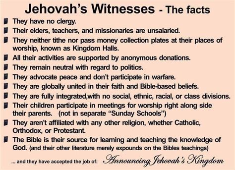 Pin by Joanne Wilson on Awesome Good News | Jehovah's witnesses beliefs, Jehovah's witnesses ...