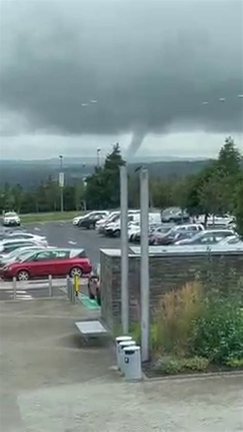 Watch: Mini-tornado spotted touching down in Cork near Blarney - Cork Beo