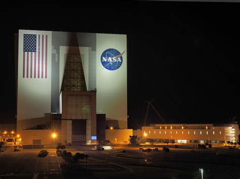 Vehicle Assembly Building at night : r/nasa