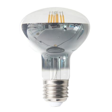 Half Silvered Crown E14 E27 R50 R63 R80 Half Mirror Led Filament Bulb - Buy R63 Led Filament ...