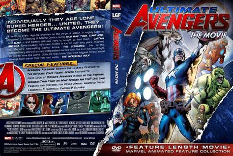 Marvel Animated Ultimate Avengers The Movie - TV DVD Custom Covers ...