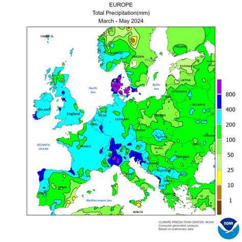 Rainfall Map Of Europe