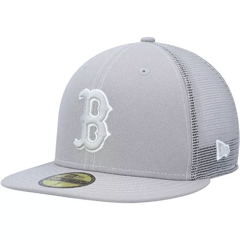 Men's New Era Gray Boston Red Sox 2023 On-Field Batting Practice 59FIFTY Fitted Hat