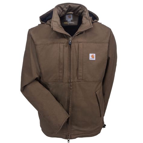 Carhartt Jackets: Men's Full Swing Cryder 102207 908 Brown Winter Jacket