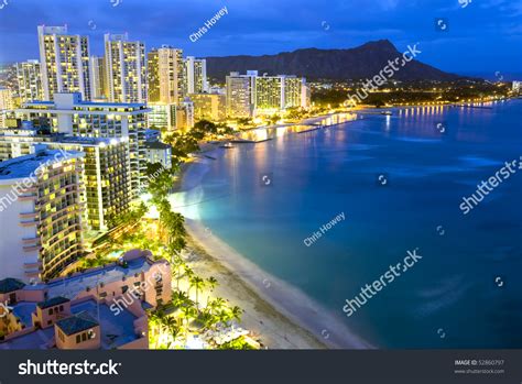 Waikiki Beach Honolulu Hawaii Stock Photo (Edit Now) 52860797