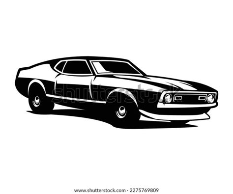 Ford Mustang Car Vector Design Silhouette Stock Vector (Royalty Free ...