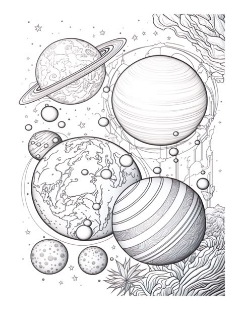 Free Galaxy Space Coloring Page 77 | Free Coloring Adventure