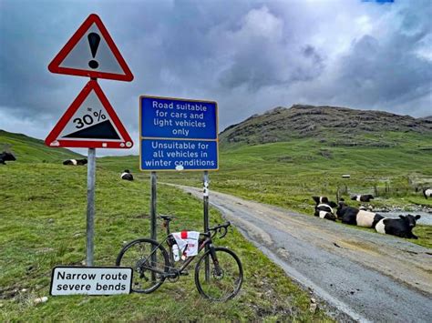 Climbing Hardknott Pass East, United Kingdom by bike - cycling data and ...