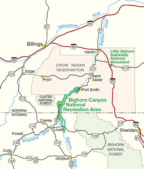 Directions - Bighorn Canyon National Recreation Area (U.S. National Park Service)