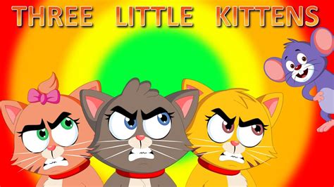 Three Little Kittens | Kids Songs with Lyrics | Lost Their Mittens ...