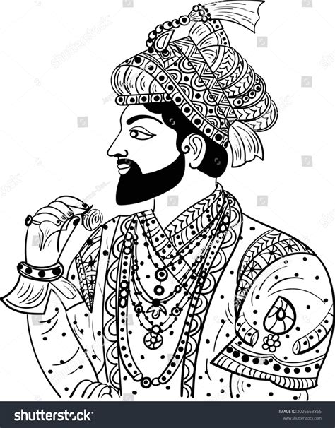 Indian King Sketch Photos and Images & Pictures | Shutterstock