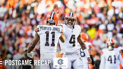 2nd-half surge from Deshaun Watson leads Browns to win over Commanders