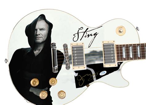 Sting Signed Graphics Guitar - CharityStars