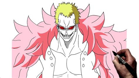 How To Draw Doflamingo | Step By Step | One Piece - YouTube