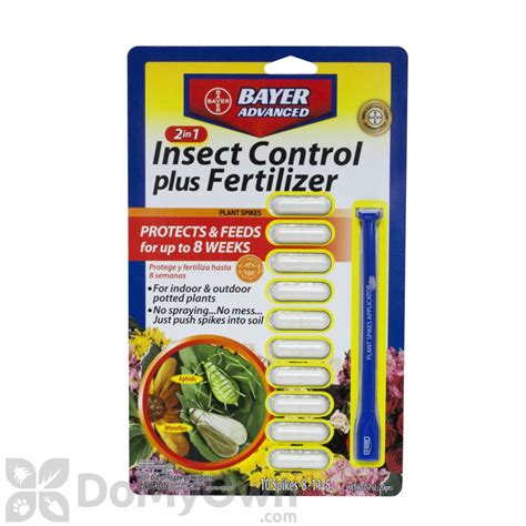 Bayer Advanced 2-In-1 Insect Control Plus Fertilizer Plant Spikes