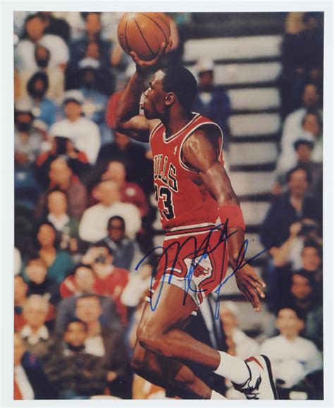 1988 Michael Jordan Signed Slam Dunk Contest Photograph