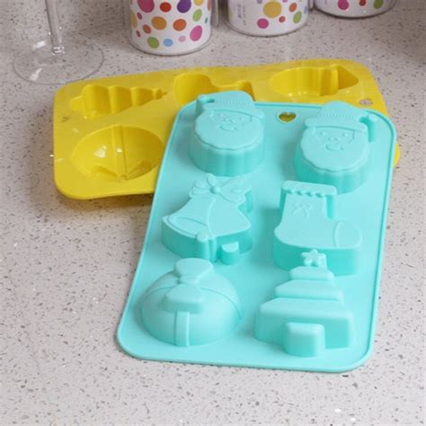 Always Your Chef 6-Cavity Silicone Baking Cups, Candy Molds ...