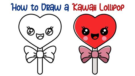 Learn how to draw a cute kawaii lollipop step by step 🍭 #howto #howtodraw #tutorial #tutorials # ...