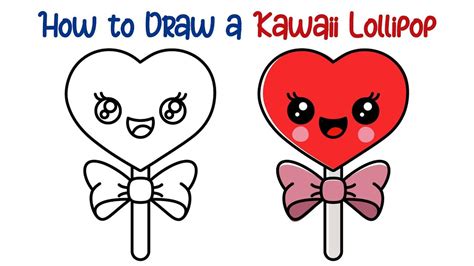 Learn how to draw a cute kawaii lollipop step by step 🍭 #howto #howtodraw #tutorial #tutorials # ...