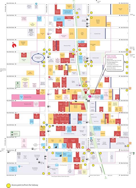 Printable Times Square Map