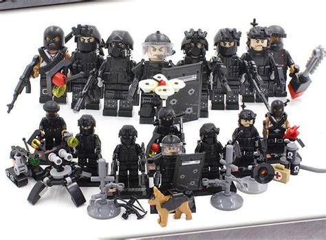 SWAT Military Team Minifiguras Minifigures! blocks 8 Lot - Free shipping | Lego city, Creazioni ...