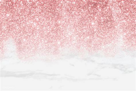 Pink glittery pattern on white marble background vector | premium image ...