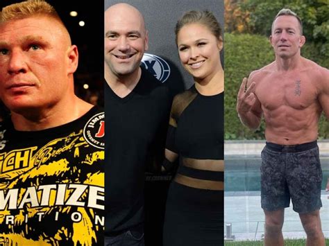 "He's pushing 50…" Dana White mocks idea of Brock Lesnar, Ronda Rousey ...