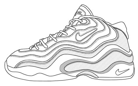 Nikes Shoes Coloring Pages | Coloring pages, Kd shoes, Coloring books