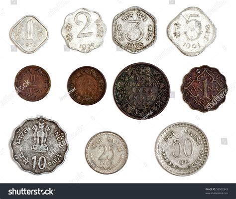 Antique Indian Coins Stock Photo 59502343 | Shutterstock