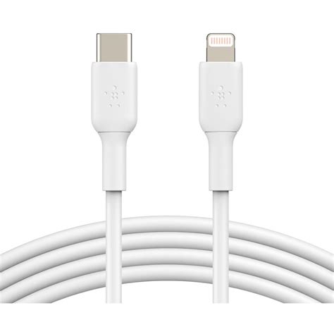 Belkin BoostUp Charge USB-C to Lightning Cable 1m (White) - JB Hi-Fi