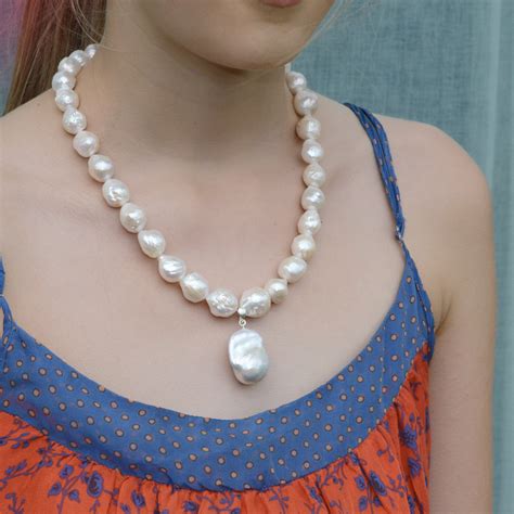 Majestic Baroque Pearl Elegance Necklace - Nepogodova New Zealand Fashion Jewellery Store