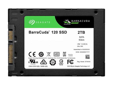 Seagate Barracuda 120 SSD 2TB Internal Solid State Drive - 2.5 Inch SATA 6GB/s for Computer ...